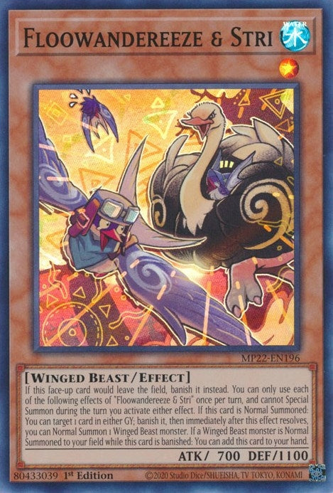 Image for Floowandereeze & Stri (MP22-EN196) (2022 Tin of the Pharaoh's Gods) - YuGiOh