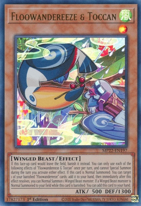 Image for Floowandereeze & Toccan (MP22-EN197) (2022 Tin of the Pharaoh's Gods) - YuGiOh