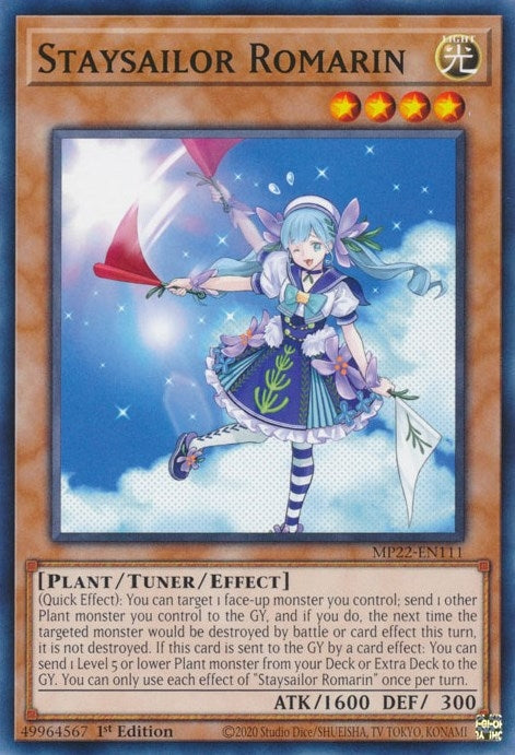 Image for Staysailor Romarin (MP22-EN111) (2022 Tin of the Pharaoh's Gods) - YuGiOh