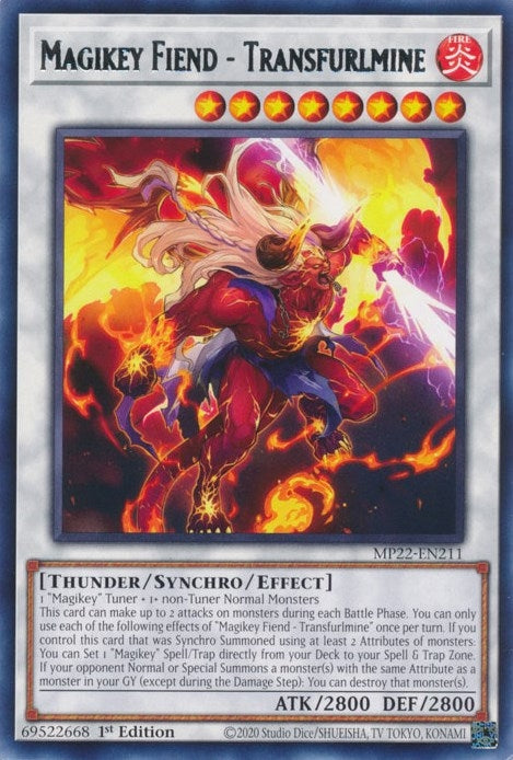 Image for Magikey Fiend - Transfurlmine (MP22-EN211) (2022 Tin of the Pharaoh's Gods) - YuGiOh