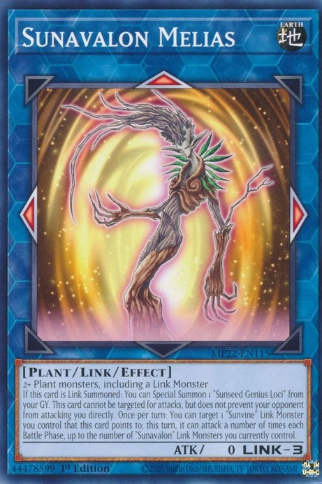 Image for Sunavalon Melias (MP22-EN115) (2022 Tin of the Pharaoh's Gods) - YuGiOh