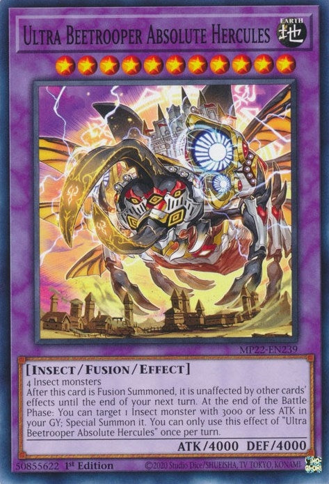 Image for Ultra Beetrooper Absolute Hercules (MP22-EN239) (2022 Tin of the Pharaoh's Gods) - YuGiOh