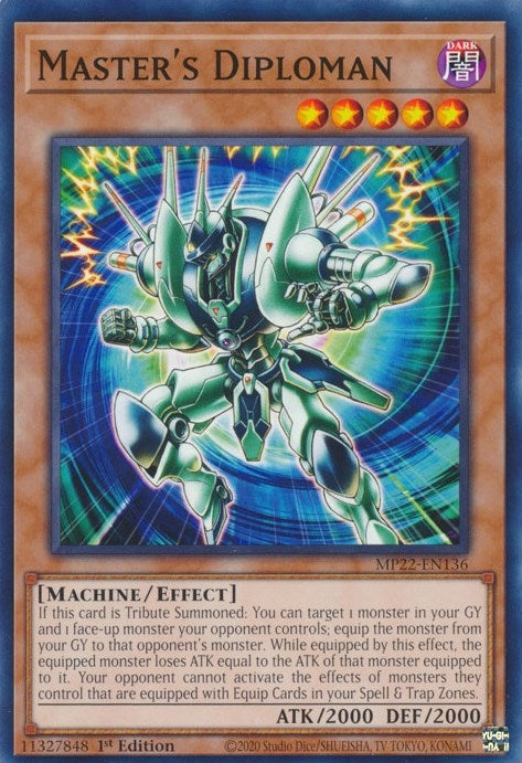 Image for Master's Diploman (MP22-EN136) (2022 Tin of the Pharaoh's Gods) - YuGiOh
