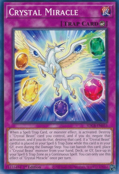 Image for Crystal Miracle (SDCB-EN033) (Structure Deck: Legend of the Crystal Beasts) - YuGiOh