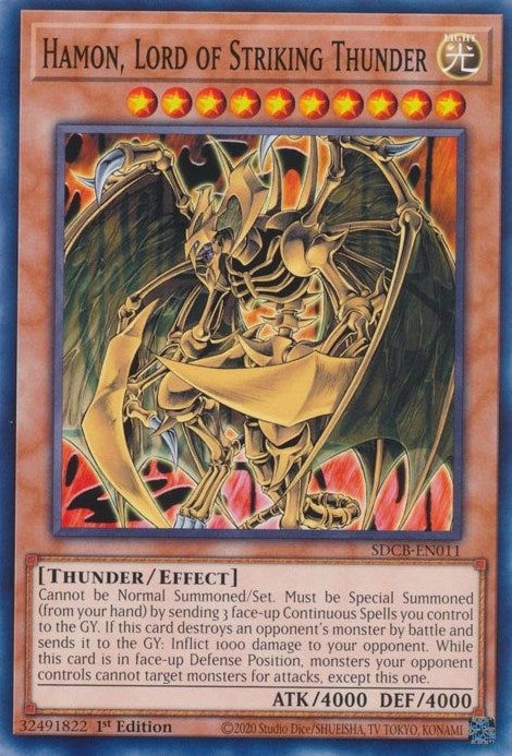 Image for Hamon, Lord of Striking Thunder (SDCB-EN011) (Structure Deck: Legend of the Crystal Beasts) - YuGiOh