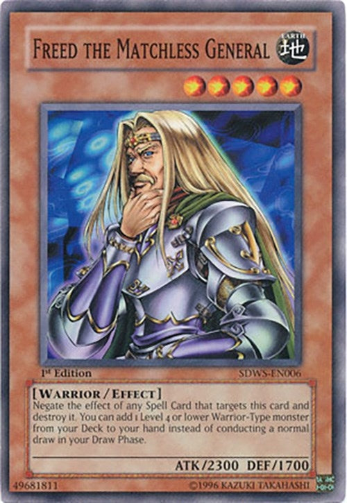 Image for Freed the Matchless General (SDWS-EN006) (Structure Deck: Warriors' Strike) - YuGiOh