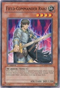 Image for Field-Commander Rahz (SDWS-EN015) (Structure Deck: Warriors' Strike) - YuGiOh