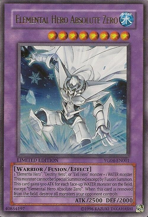 Image for Elemental Hero Absolute Zero (YG04-EN001) (Yu-Gi-Oh! GX Manga Promotional Cards) - YuGiOh