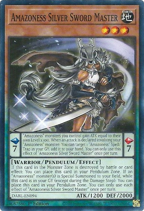 Image for Amazoness Silver Sword Master (DABL-EN094) (Darkwing Blast) - YuGiOh