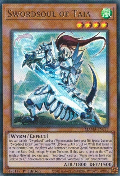 Image for Swordsoul of Taia (MAMA-EN035) (Magnificent Mavens) - YuGiOh