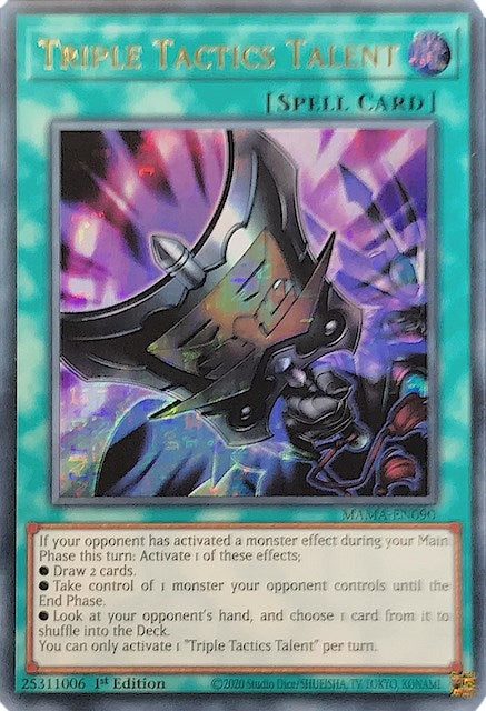 Image for Triple Tactics Talent (Ultra Pharaoh's Rare) (MAMA-EN090) (Magnificent Mavens) - YuGiOh