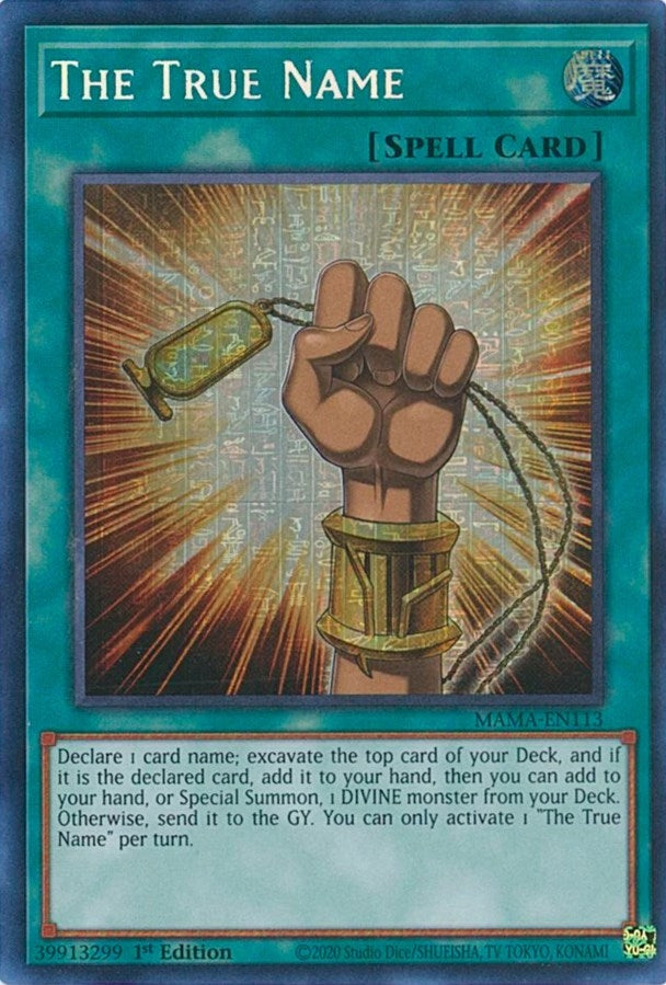 Image for The True Name (Secret Pharaoh's Rare) (MAMA-EN113) (Magnificent Mavens) - YuGiOh