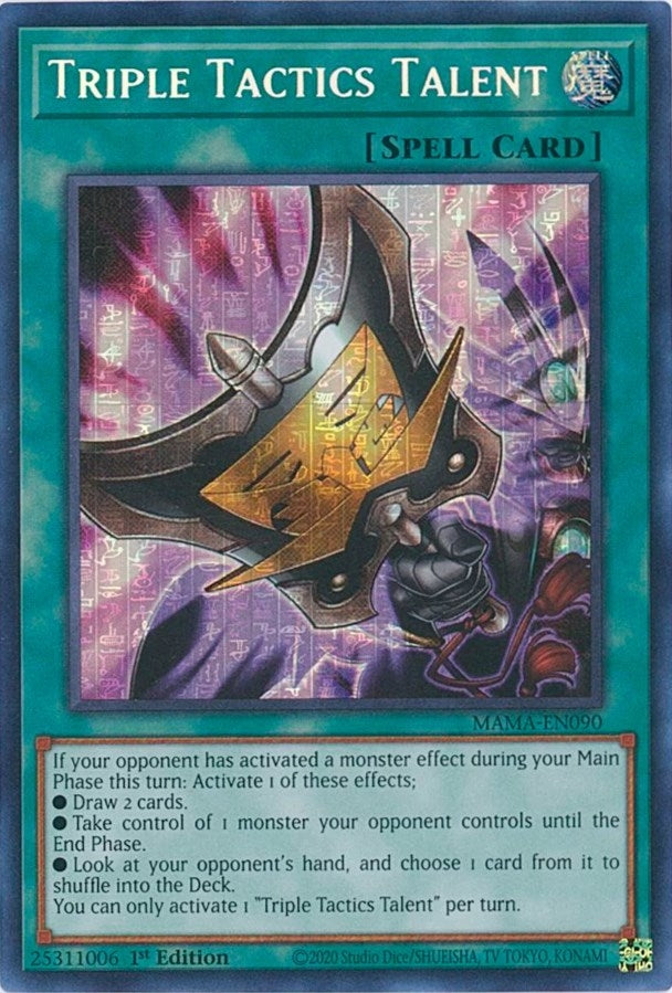 Image for Triple Tactics Talent (Secret Pharaoh's Rare) (MAMA-EN090) (Magnificent Mavens) - YuGiOh