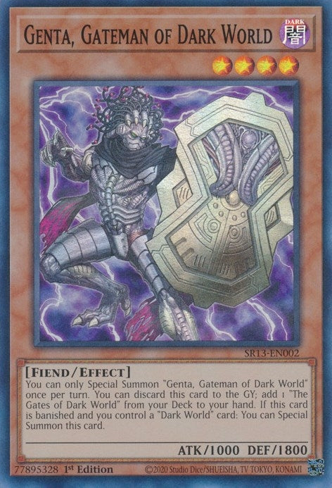 Image for Genta, Gateman of Dark World (SR13-EN002) (Structure Deck: Dark World) - YuGiOh