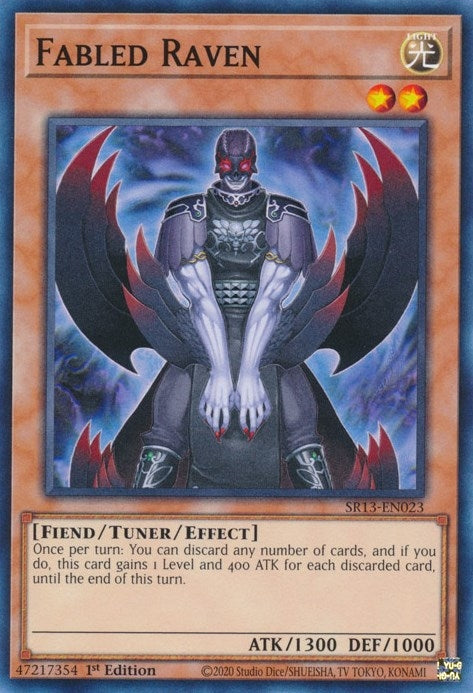 Image for Fabled Raven (SR13-EN023) (Structure Deck: Dark World) - YuGiOh