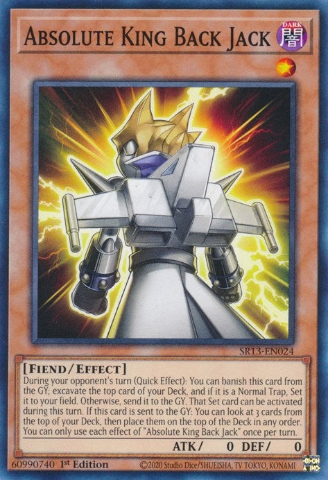 Image for Absolute King Back Jack (SR13-EN024) (Structure Deck: Dark World) - YuGiOh