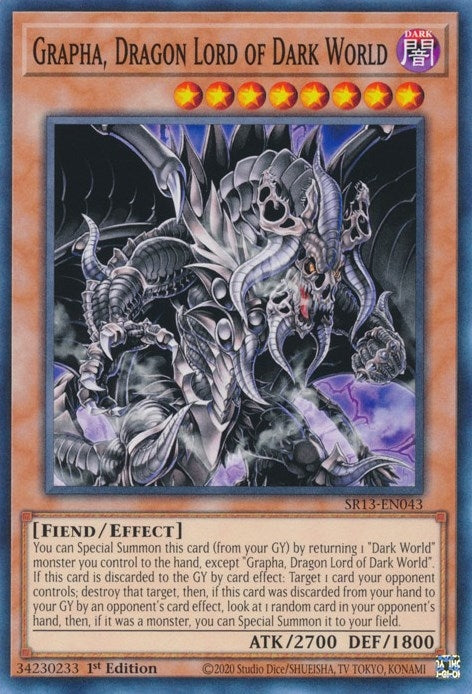 Image for Grapha, Dragon Lord of Dark World (SR13-EN043) (Structure Deck: Dark World) - YuGiOh