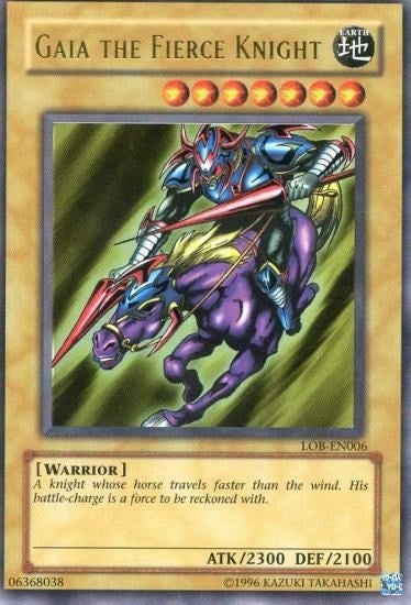 Image for Gaia The Fierce Knight (LOB-EN006) (Legend of Blue Eyes White Dragon (Worldwide English)) - YuGiOh