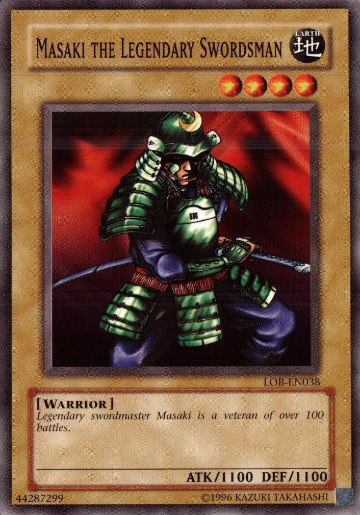 Image for Masaki the Legendary Swordsman (LOB-EN038) (Legend of Blue Eyes White Dragon (Worldwide English)) - YuGiOh