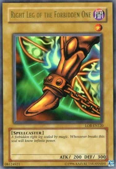 Image for Right Leg of the Forbidden One (LOB-EN120) (Legend of Blue Eyes White Dragon (Worldwide English)) - YuGiOh