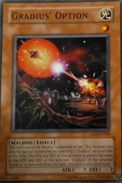 Image for Gradius' Option (LOD-EN060) (Legacy of Darkness (Worldwide English)) - YuGiOh