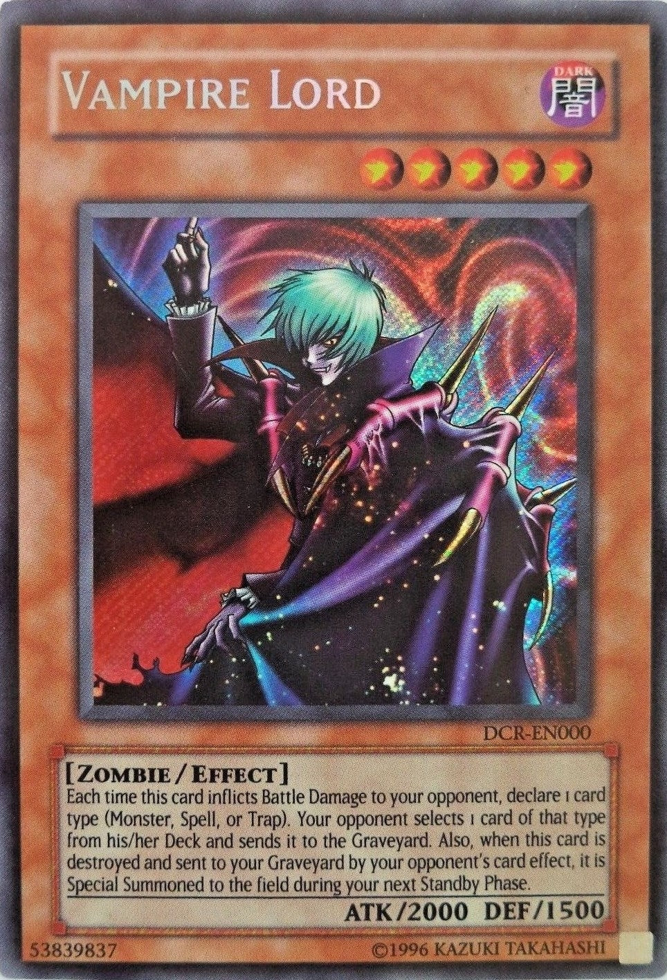 Image for Vampire Lord (DCR-EN000) (Dark Crisis (Worldwide English)) - YuGiOh
