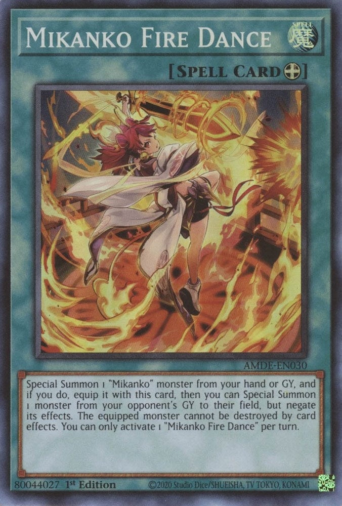 Image for Mikanko Fire Dance (AMDE-EN030) (Amazing Defenders) - YuGiOh