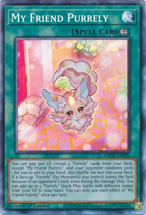 Image for My Friend Purrely (CR) (AMDE-EN020) (Amazing Defenders) - YuGiOh