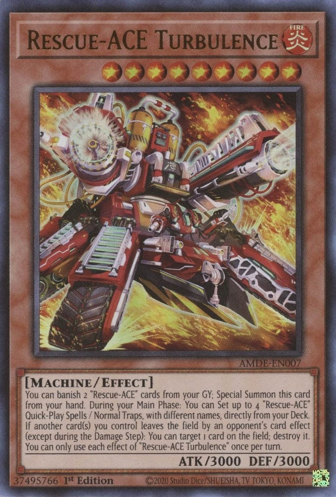 Image for Rescue-ACE Turbulence (AMDE-EN007) (Amazing Defenders) - YuGiOh