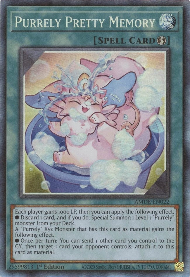 Image for Purrely Pretty Memory (CR) (AMDE-EN022) (Amazing Defenders) - YuGiOh