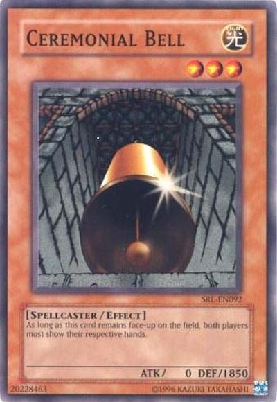 Image for Ceremonial Bell (SRL-EN092) (Spell Ruler (Worldwide English)) - YuGiOh