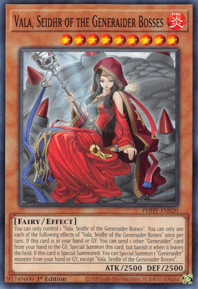 Image for Vala, Seidhr of the Generaider Bosses (PHHY-EN020) (Photon Hypernova) - YuGiOh