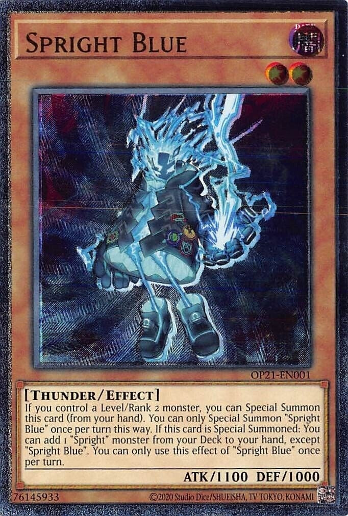 Image for Spright Blue (UTR) (OP21-EN001) (OTS Tournament Pack 21) - YuGiOh