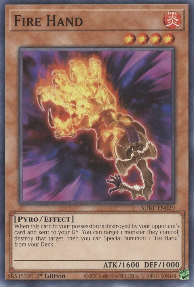 Image for Fire Hand (SDBT-EN020) (Structure Deck: Beware of Traptrix) - YuGiOh
