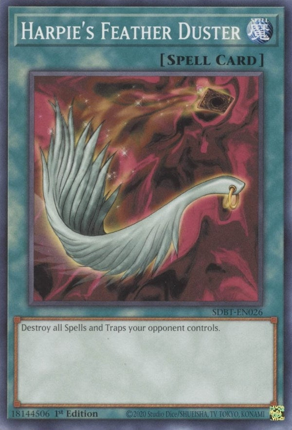 Image for Harpie's Feather Duster (SDBT-EN026) (Structure Deck: Beware of Traptrix) - YuGiOh