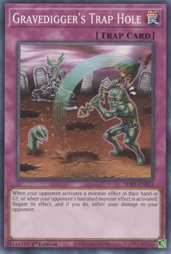 Image for Gravedigger's Trap Hole (SDBT-EN033) (Structure Deck: Beware of Traptrix) - YuGiOh