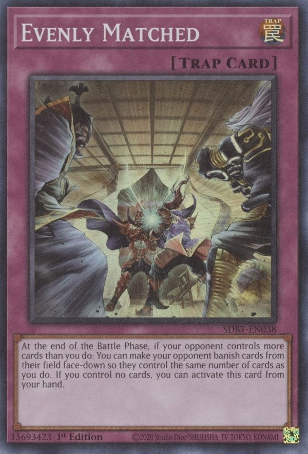Image for Evenly Matched (SDBT-EN038) (Structure Deck: Beware of Traptrix) - YuGiOh
