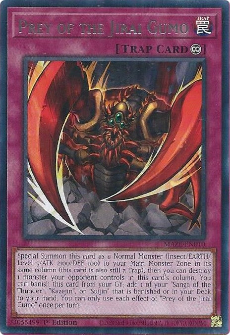 Image for Prey of the Jirai Gumo (MAZE-EN010) (Maze of Memories) - YuGiOh