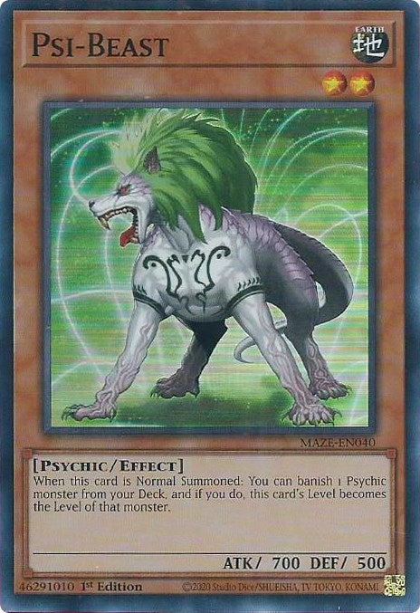 Image for Psi-Beast (MAZE-EN040) (Maze of Memories) - YuGiOh