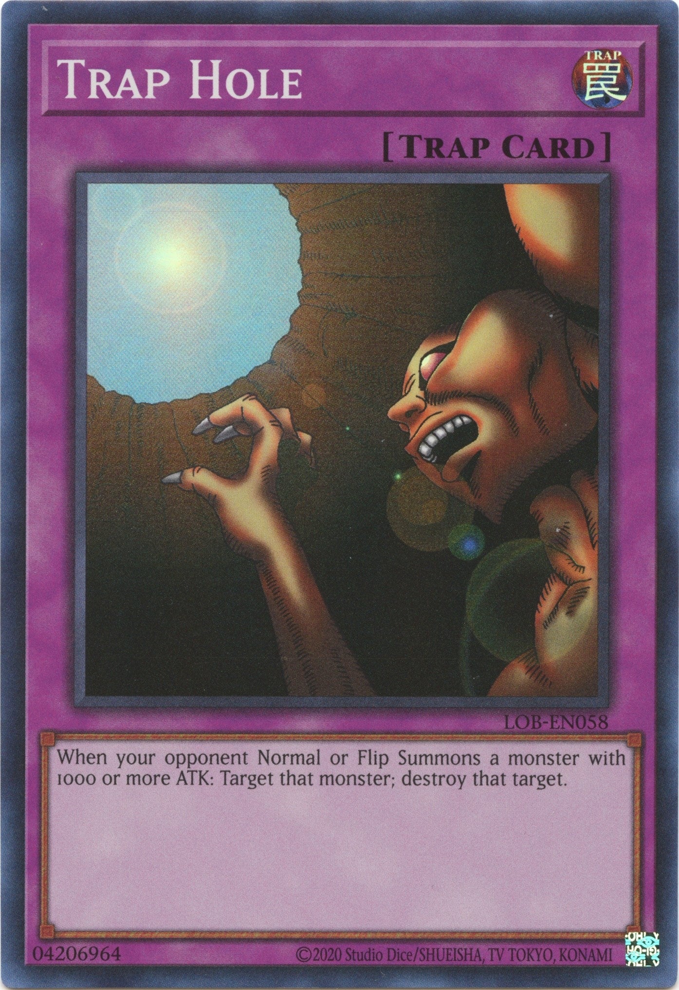 Image for Trap Hole (LOB-EN058) (Legend of Blue Eyes White Dragon (25th Anniversary Edition)) - YuGiOh