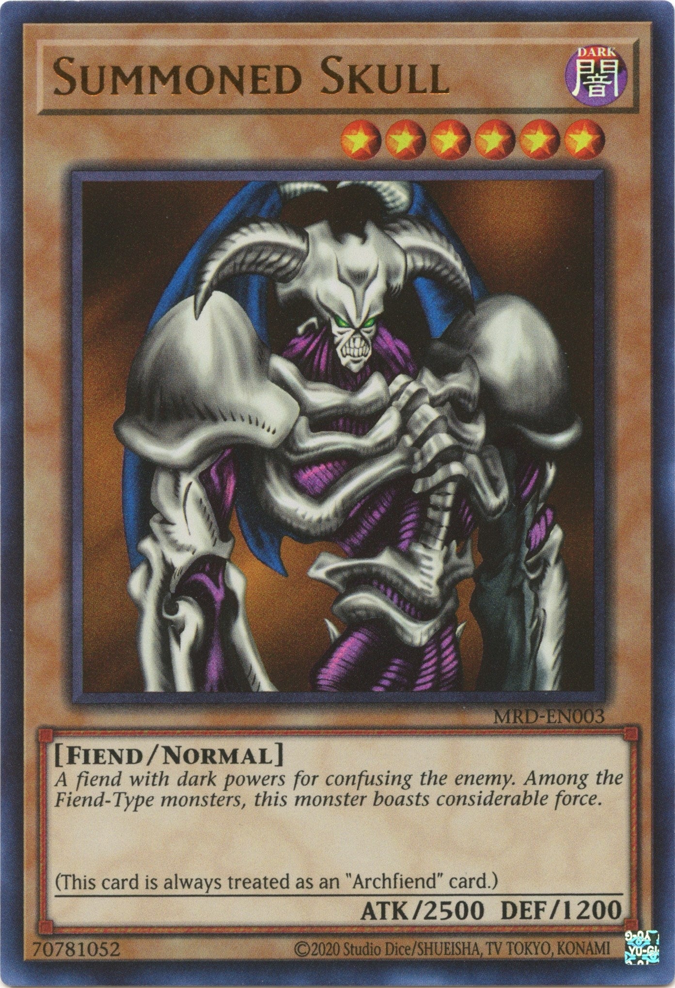 Image for Summoned Skull (MRD-EN003) (Metal Raiders (25th Anniversary Edition)) - YuGiOh
