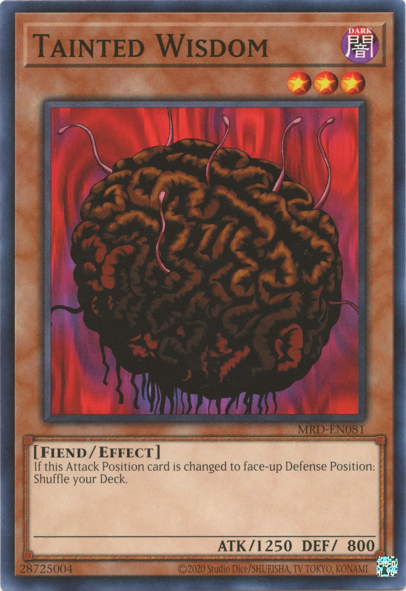 Image for Tainted Wisdom (MRD-EN081) (Metal Raiders (25th Anniversary Edition)) - YuGiOh