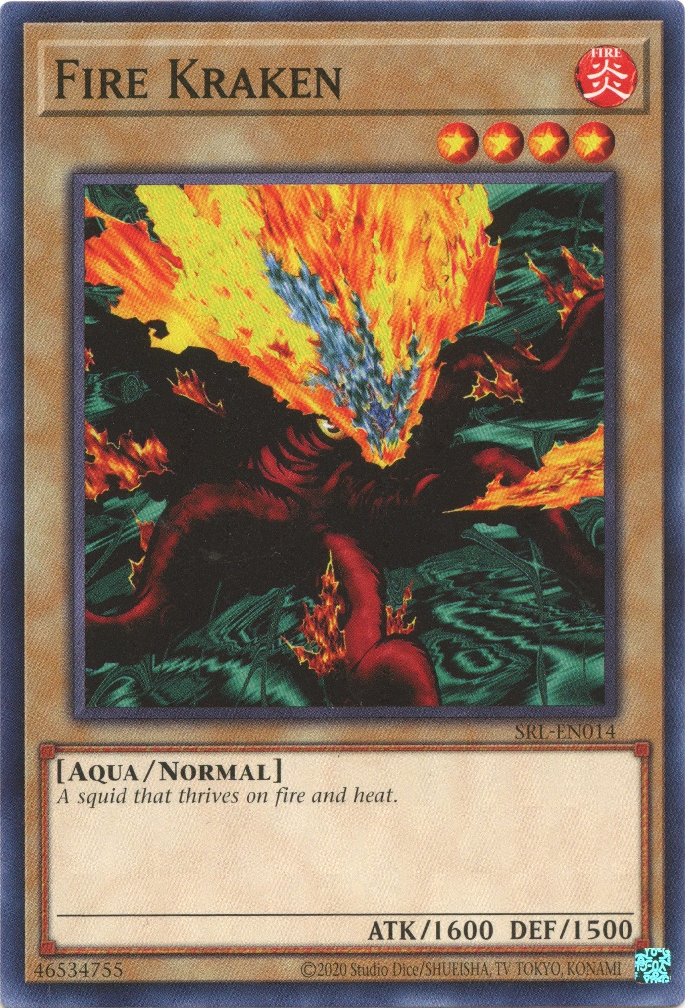 Image for Fire Kraken (SRL-EN014) (Spell Ruler (25th Anniversary Edition)) - YuGiOh