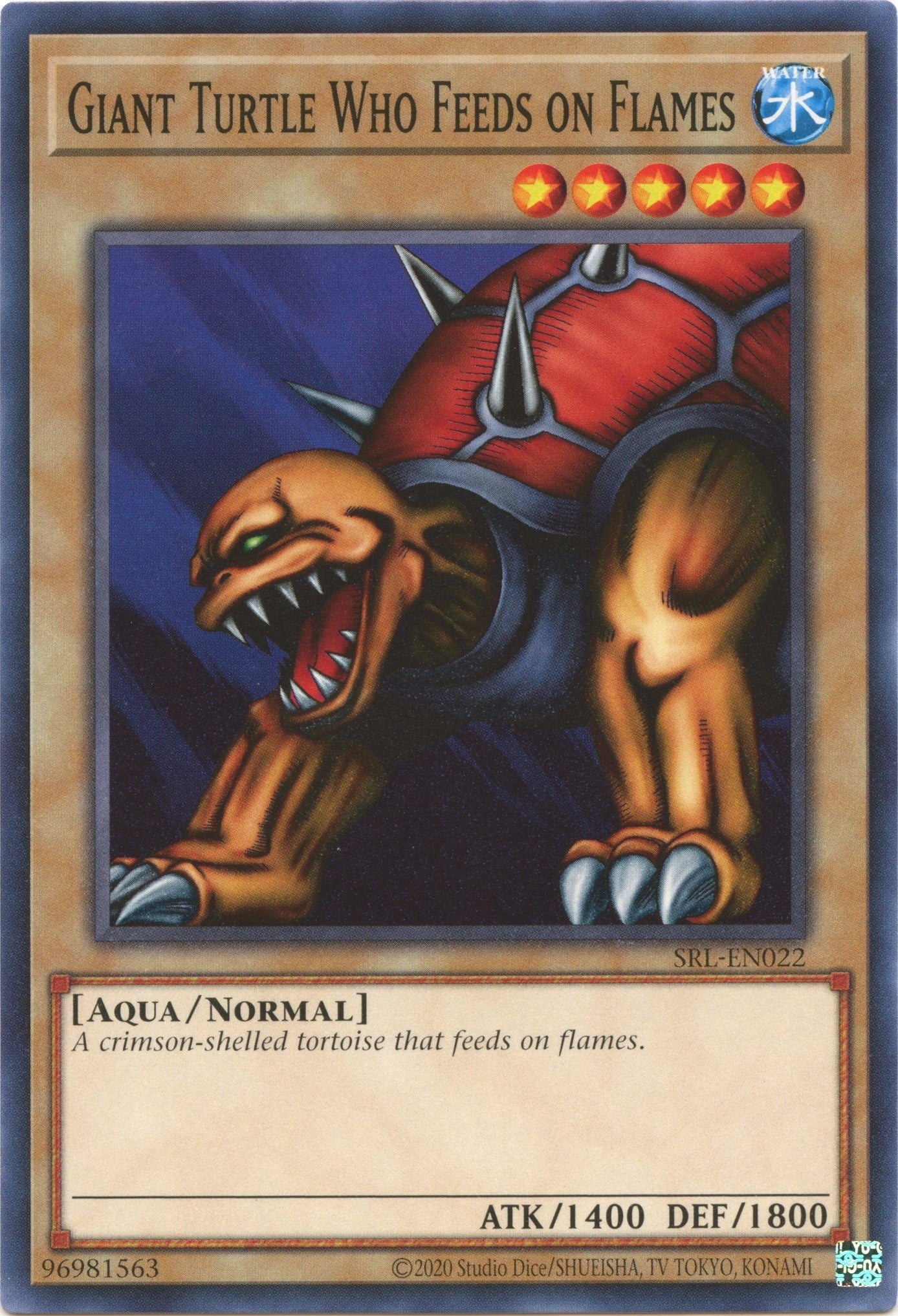 Image for Giant Turtle Who Feeds on Flames (SRL-EN022) (Spell Ruler (25th Anniversary Edition)) - YuGiOh