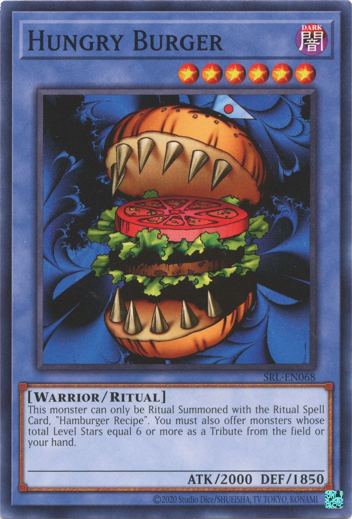 Image for Hungry Burger (SRL-EN068) (Spell Ruler (25th Anniversary Edition)) - YuGiOh