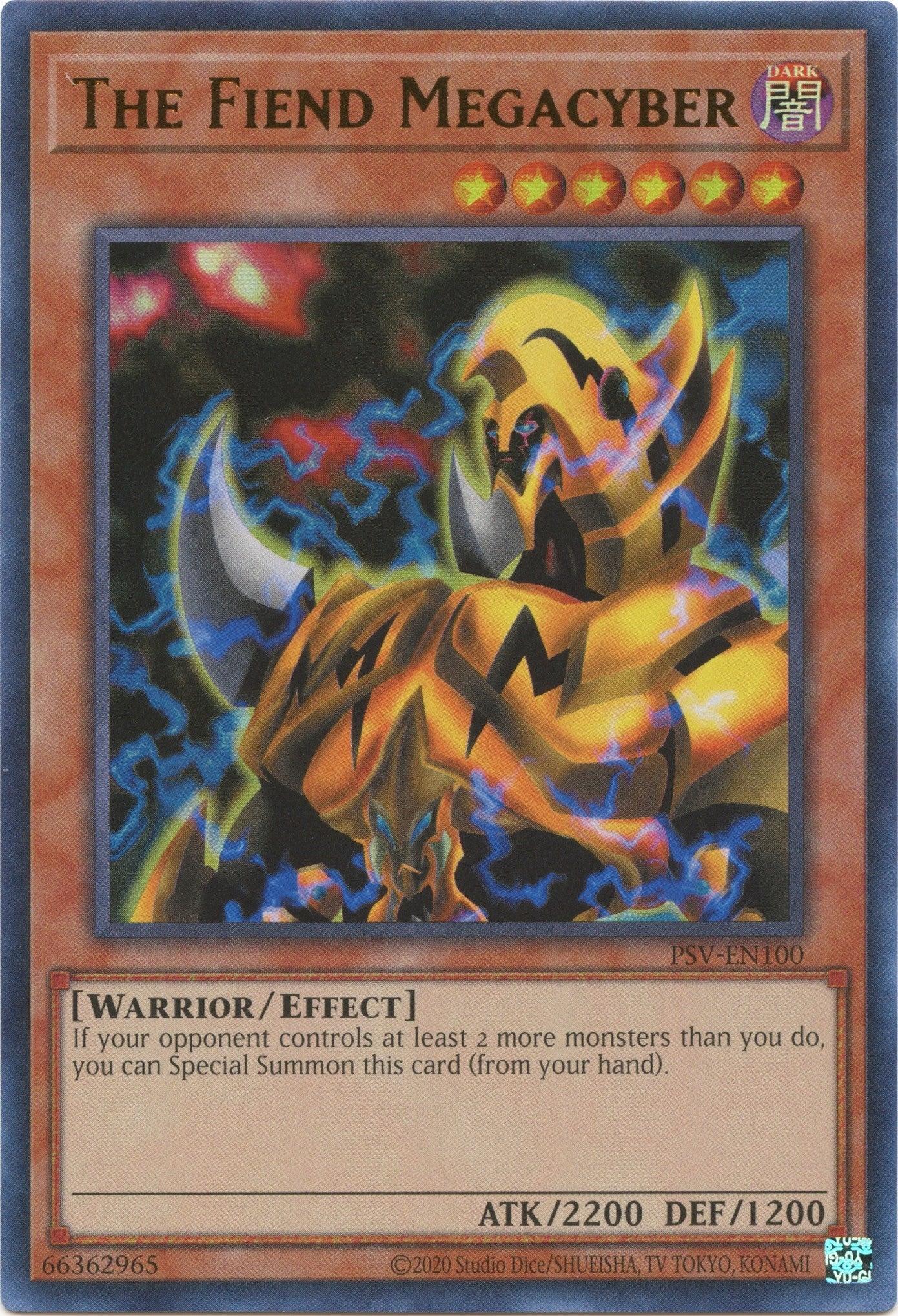 Image for The Fiend Megacyber (PSV-EN100) (Pharaoh's Servant (25th Anniversary Edition)) - YuGiOh