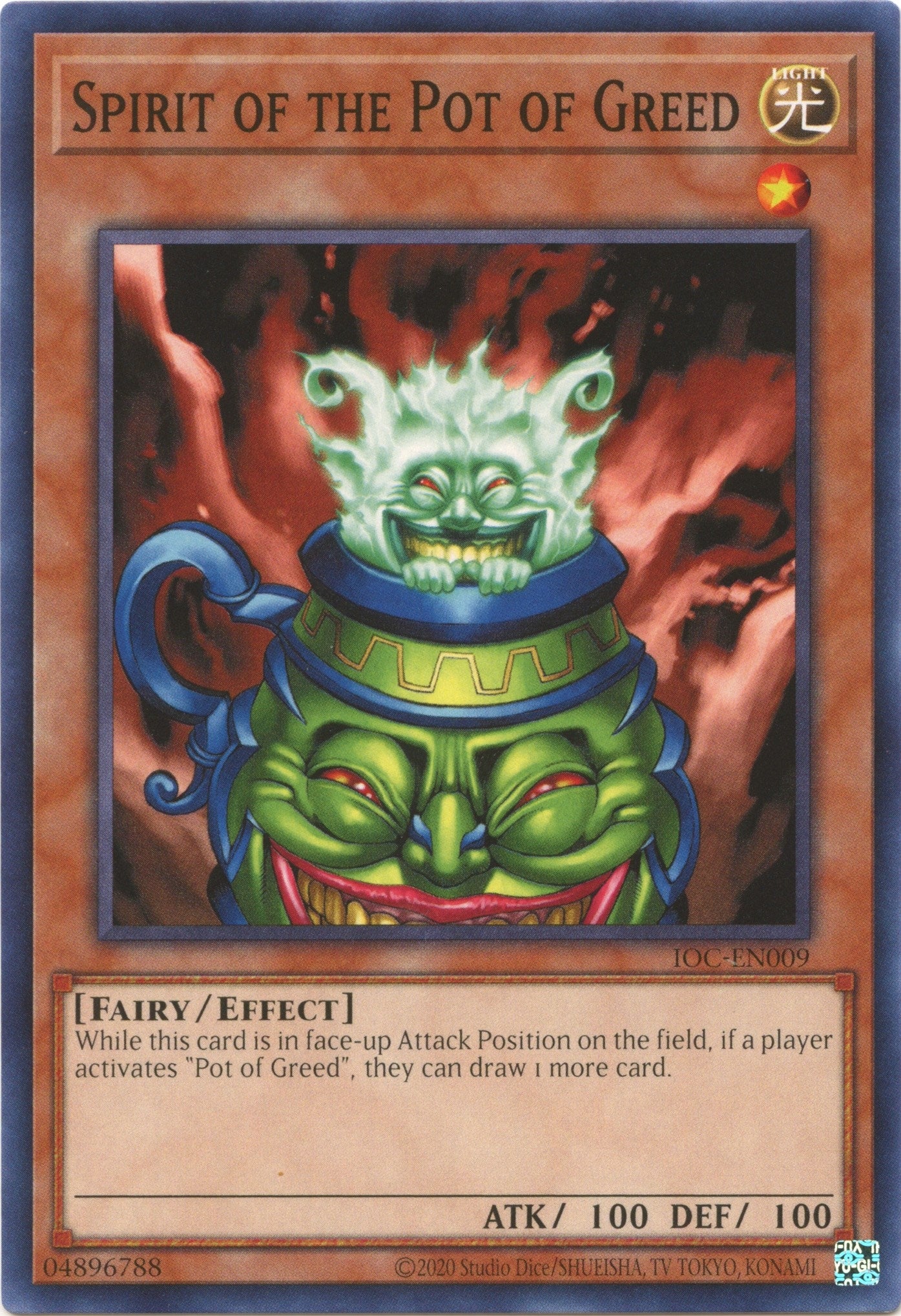 Image for Spirit of the Pot of Greed (IOC-EN009) (Invasion of Chaos (25th Anniversary Edition)) - YuGiOh