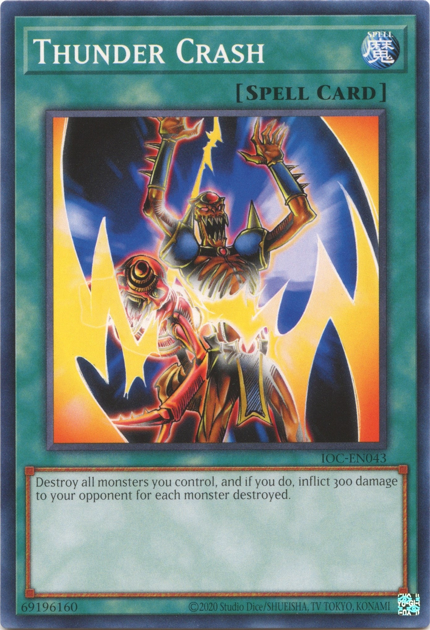 Image for Thunder Crash (IOC-EN043) (Invasion of Chaos (25th Anniversary Edition)) - YuGiOh
