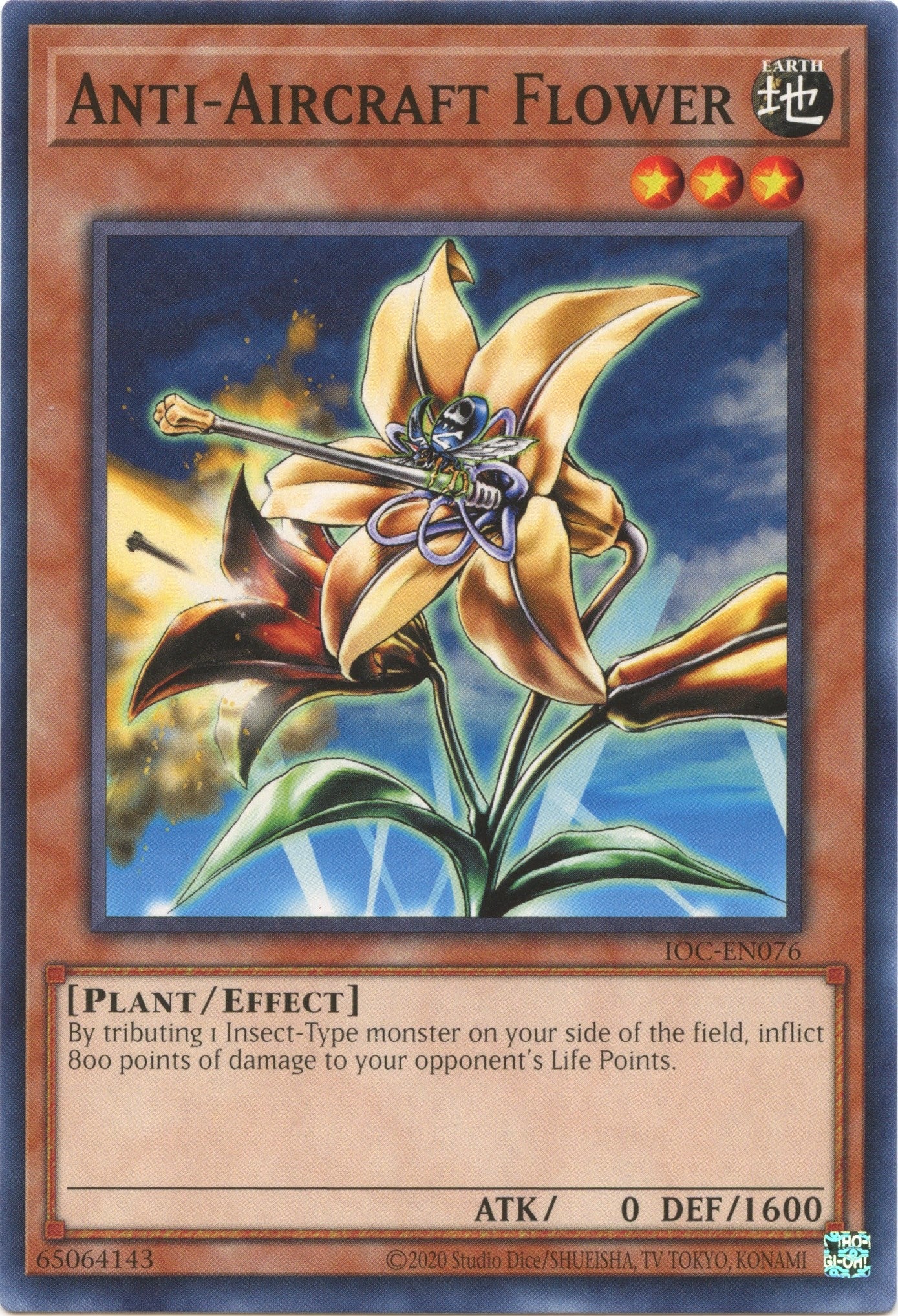 Image for Anti-Aircraft Flower (IOC-EN076) (Invasion of Chaos (25th Anniversary Edition)) - YuGiOh