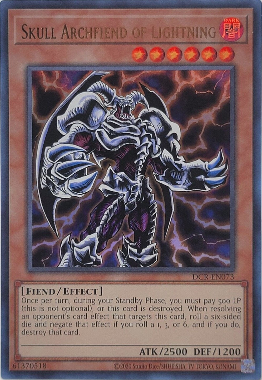 Image for Skull Archfiend of Lightning (DCR-EN073) (Dark Crisis (25th Anniversary Edition)) - YuGiOh